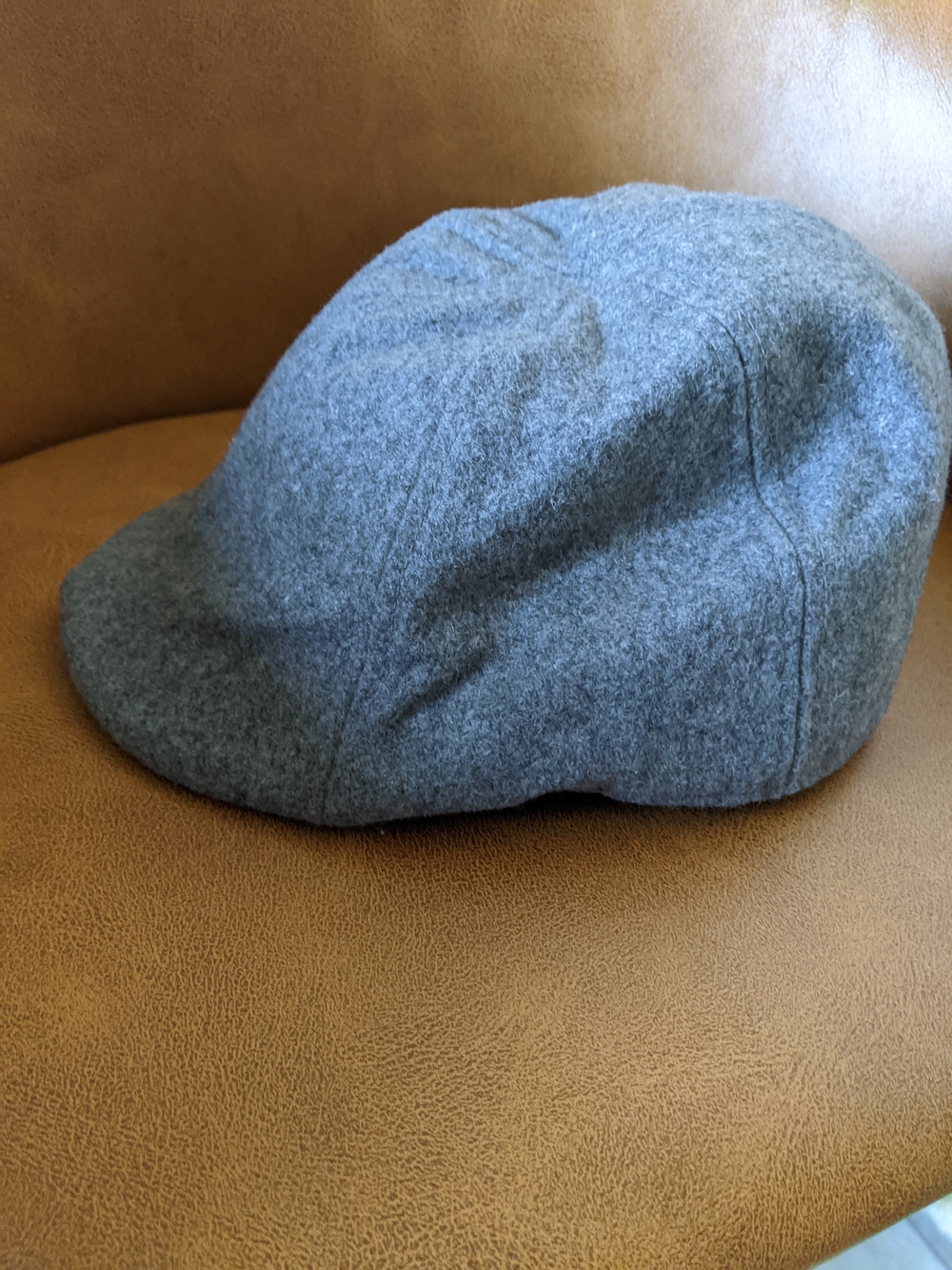 Boston Scally Men's Wool Blend Driver Cap in Gray - Classic Flat Hat